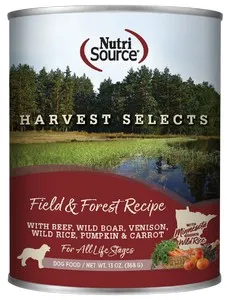 12/13oz Nutrisource Harvest Selects Field & Forest Canned Dog - Dog/Cat Supplements